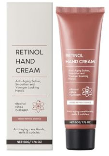 Retinol Anti-Aging Handcreme, Intensive Feuchtigkeits Handcreme, Sofort Regeneriert, Für Weiche Und Geschmeidige Hände, Für Trockene Und Rissige Haut, Handlotion In Reisegröße
