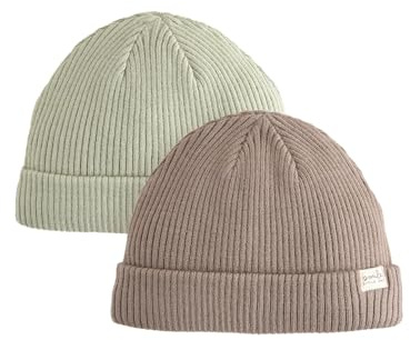NEXT Bebés niño Pack de 2 Gorros de Punto para bebé Minerals 0 Meses-3 Meses