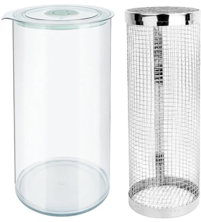 Breading Bowl | 360 Degree Clear Roller,Breading Shaker Container with Lid,for Home Cooking Kitchen Baking Camping Meal Preparation