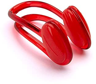 Speedo Unisex Erwachsene Universal Nasenklammer | Schwimmzubehör für die Ausrüstungstasche Trainingshilfen, Rot, Einheitsgröße