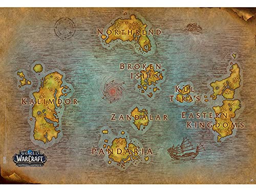 ABYSTYLE - World of Warcraft - Poster - Karte (91,5 x 61)