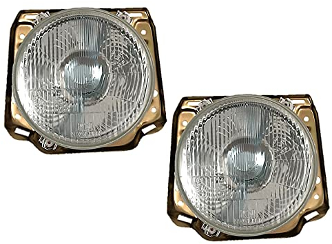 HZ-DESIGN 1 Satz Scheinwerfer Hauptscheinwerfer H4 links + rechts Set Neolite kompatibel mit VW Golf 2