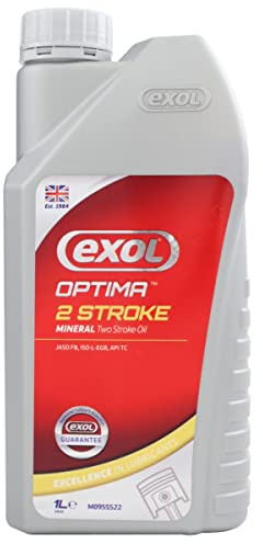 Exol Optima 2 Stroke Oil - Mineral Two Stroke Oil JASO FB, ISO-L-EGB, API TC - Low Smoke Oil, Motorcycles, 2 Stroke Engines