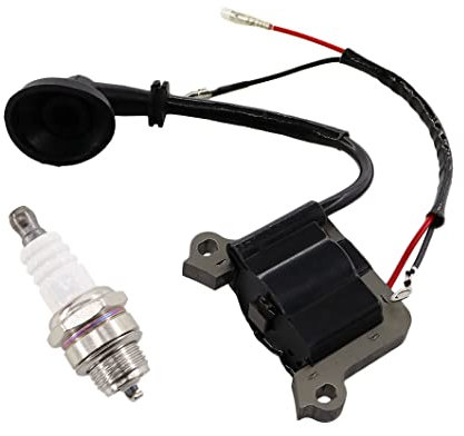 MCHNIC Zündspule mit Zündkerze für 2 Takt 52cc 3PS Motorsense Motor 4in1 / 5in1 Multitools Heckenscheren Freischneider