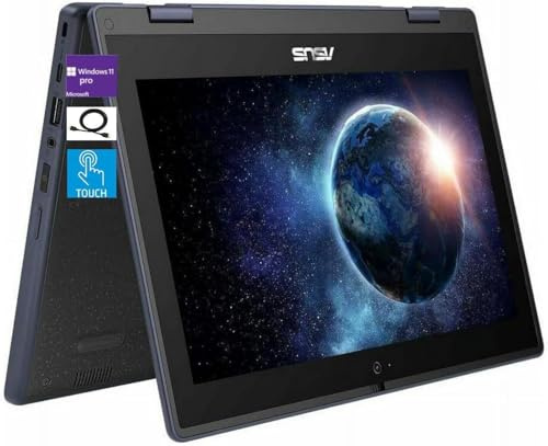 ASUS 11.6 HD Touchscreen 2 in 1 Educational Laptop, Intel Celeron N100 Processor, 4GB RAM 128GB SSD, Wi-Fi 6, Bluetooth 5.1, Spill Resistant, Anti Glare Coating, Windows 11 Pro, Mineral Gray