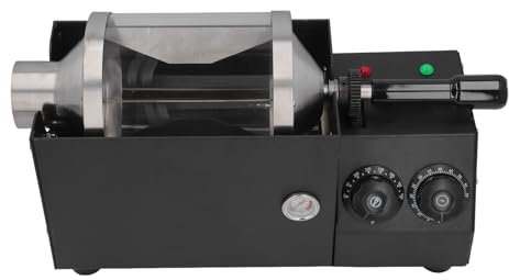 Tostatore di caffè in grani, macchina tostatrice di caffè in grani a temperatura regolabile da 1,5KW per uso domestico, tostatore elettrico di caffè in grani con timer (Spina
