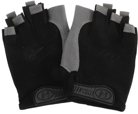YARNOW 1 Paar Handschuhe Befreien Winterhandschuhe Motorradhandschuhe Fahrradhandschuhe Skihandschuh Gang Laufhandschuhe Fahrradausrüstung Unisex Halbfinger Kurzhandschuhe Stricken Black