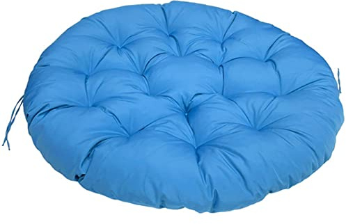 Cuscini impermeabili per sedie girevoli, rotondi, in polyrattan, 40-180 cm, per uso interno ed esterno, grigio, 170 x 120 cm, comodo cuscino da pavimento per il relax
