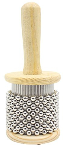 Pop Shaker Cabasa en bois Petite main Instrument de percussion Taille moyenne S