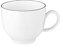 SELTMANN WEIDEN Kaffeetasse - 0,22 L - Durchmesser: 10,7 - Höhe: 6,7 cm - Lido - Form: Rund - 10826 Weiß - Black Line
