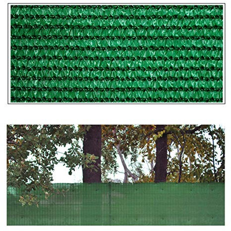 Helo 'G6' Sichtschutznetz Zaunblende 6 m Länge x 1 m Höhe (grün) aus HDPE Gewebe, hoch reißest, witterungs- und UV-beständig, ideal als Sichtschutz, Windschutz, Staubschutz oder Sonnenschutz Netz