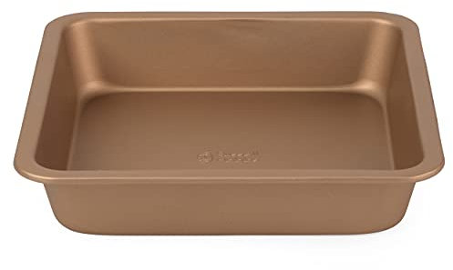 Russell Hobbs RH02148GEU7 Opulence 22cm viereckige Backform, quadratische Tortenform, Backblech, Kohlenstoffstahl Ofenblech, leicht zu reinigen Antihaftbeschichtung, baking tray, oven tray