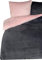 one-home Winter Bettwäsche 240x220 cm Teddy Plüsch Nicki Uni rosa warm Fleece Doppelbett