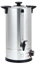 METRO Professional Wasserkocher/Glühweinspender GWB1006, Edelstahl/Kunststoff, Ø 30 x 37.3 cm, 6 L, 1300 W, mit Wasseranzeige, silber/schwarz