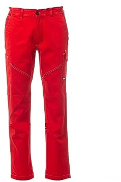 Siry Work Pantaloni da Lavoro Uomo/Donna Multistagione in Cotone Art. Worker (Rosso, M)