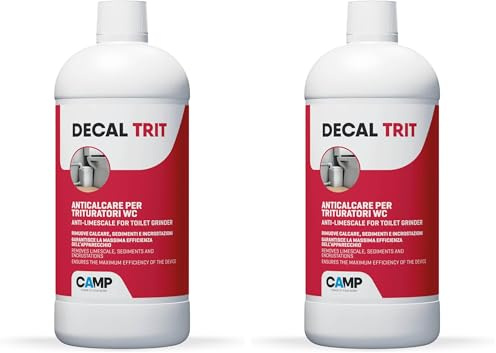 Camp decal Trit, Détartrant Anticalcaire Professionnel Spécifique pour les Broyeurs et Drains de Toilette, 1 l (Lot de 2)