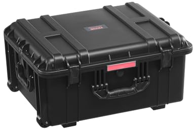 VEVOR 3,5 Kubikfuß Hartschalenkoffer, Hartschale Trolley Koffer mit Rollen & einziehbarem Ziehgriff, IP67 wasserdichte Schutzhülle mit 4 Clips, 4 Vorhängeschlosslöchern und Schaumstoffeinlage