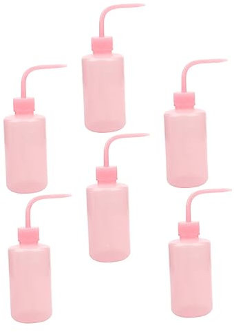 DRESSOOS Lot De 6 Bouteilles Coudées Pratiques Pour Le Jardinage, Nettoyantes Pour Cils, Compressibles Et Portables, Vides