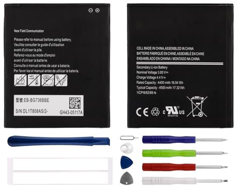 Neu Ersatzakku EB-BG736BBE Kompatibel mit Samsung Galaxy XCover6 Pro/Xcover Pro 2 akku 4400mAh mit Reparatur Tools Kit