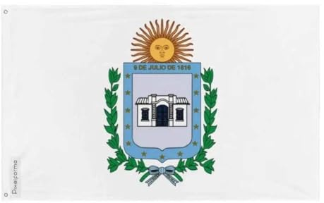 Bandiera San Miguel de Tucumán, in poliestere, 96 x 144 cm, 6. 10 occhielli