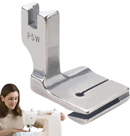 Pie prensatelas para costura - Compatible con ribete doble fruncido Accesorio universal para máquina de coser, pie prensatelas para dobladillos, capaz de hacer pliegues | Compatible con máquinas de co