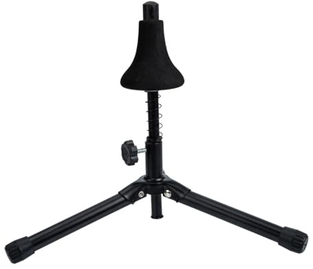 Alipis Soporte para Trompeta Plegable Base de Trípode Estable, Estructura de Hierro y Esponja, Fácil de Transportar para Uso en Interiores y Exteriores