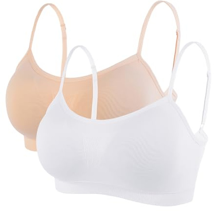 Litthing Women Sports Bra Seamless Comfort Bras Padded Ladies Tops Adjustable Strap Bralettes Vest Style Athletic Wireless Wrap Chest Crop Top for Yoga Fitness Exercise