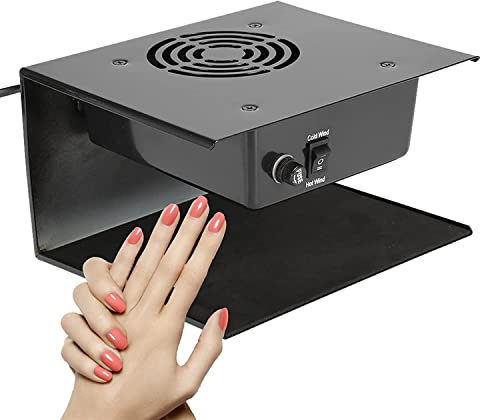 Secador de uñas 300W Esmalte de uñas Seque rápidamente el secador de gel de curado con aire frío y caliente para pies de manos