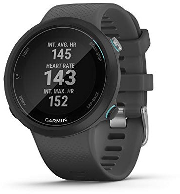 Garmin Swim 2, GPS Swimming Smartwatch for Pool and Open Water, Underwater Heart Rate, Records Distance, Pace, Stroke Count and Type, Slate Gray