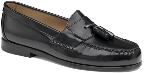 Johnston & Murphy Hayes Tassel Loafer, Black, 10