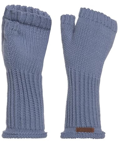 Knit Factory - Cleo Stickade Pulsvärmare - Indigo - One Size