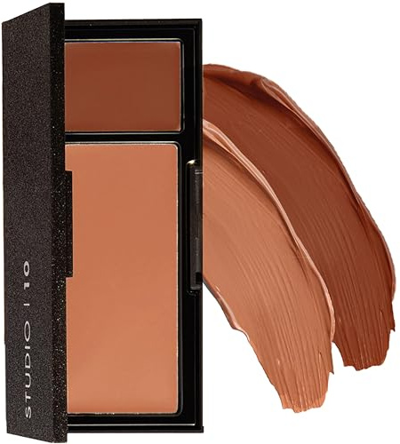 Serum Foundation with SPF30 – Dark Shade, Colour Adjusting Dewy Foundation with Skincare & Peptides for Mature Dry Skin