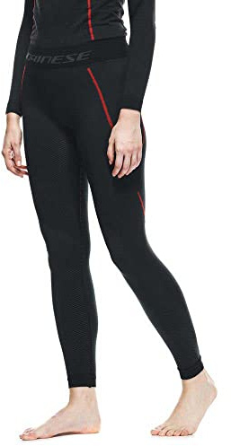 Dainese Thermo Pants Lady, Pantalon Thermique Moto, Femme, Noir/Rouge, M