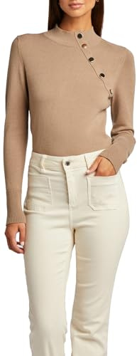 Morgan Femme Pull Manches Longues Boutons décoratifs Taille XS