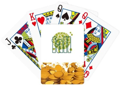 no/no Autumn Deciduous Loving Trees Gold Poker Playing Card Classic Game