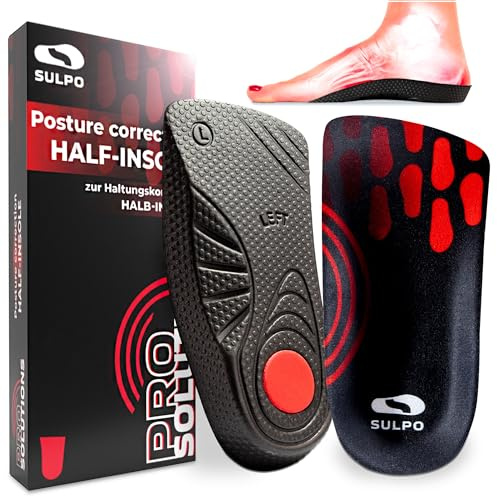 SULPO Ortopediska innersulor - PRO SOLUTIONS - Plantar Fasciit innersula - hälskydd plantar fasciit - ortopediska sulor cavo fot ortopediska hälkuddar kvinnor, herr - sportsulor