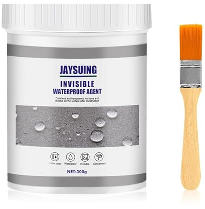 UieaMsio Recubrimiento impermeable transparente, 300 g, sellador transparente, sellador impermeable, sellado aislante impermeable para baño, inodoro, azulejos, paredes, techo