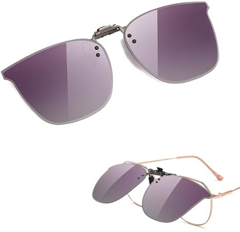 XITUADDA Sonnenbrille Clip, Polarisiert Clip Aufsatz Sonnenbrillen für Damen, Anhebbar und Ultraleicht UV400