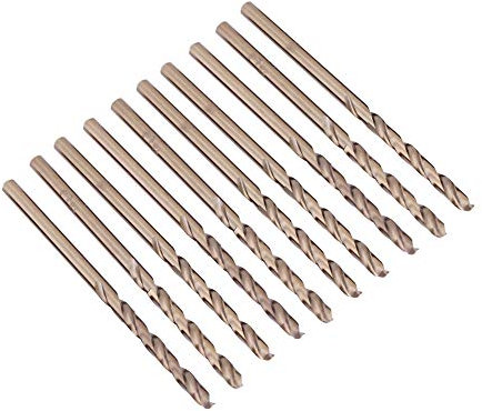 Akozon Juego de Brocas de Cobalto M35 Juego de Brocas HSS-CO 1.0-5.0MM para Taladrar en Acero Inoxidable(4mm)