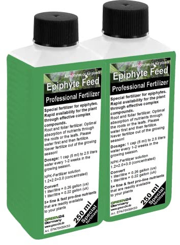 GREEN 24 Engrais épiphyte Broméliacées Engrais liquide Tillandsia Engrais HIGHTECH, engrais foliaire Engrais concentré complet NPK 500ml