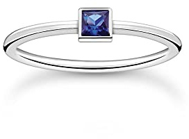 THOMAS SABO Ring mit blauem Stein 925 Sterling Silber TR2395-699-32-60