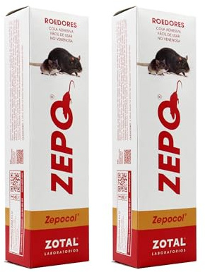 Zotal Zepo® Zepocol Trampas de Pegamento para Cazar Ratones (Pack 2 Unidades)