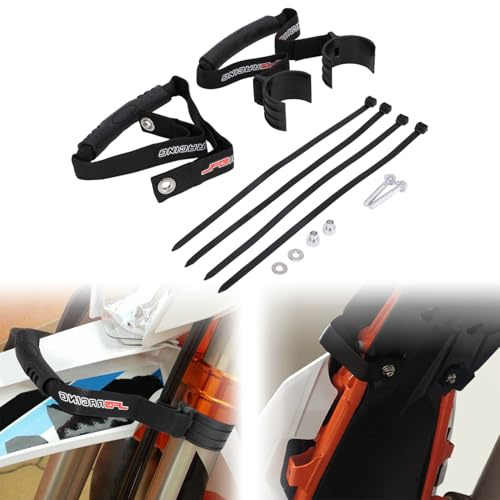 JFG RACING Correa Rescate Moto,Kit de Correa de Arrastre de Rescate Delantera y Trasera para 250XCFW 350EXCF 350SXF 350XCF 350XCFW 400XCW 450EXC 450SXF 450XCF 500EXCF-Negro