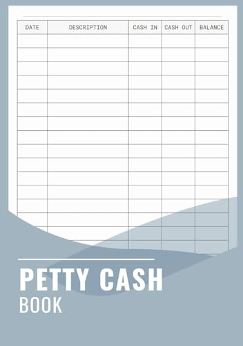 Petty Cash Log Book A5: Accounting Ledger for Small Business