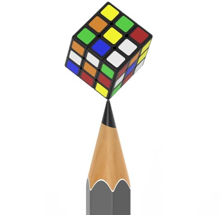 Mini Cube Magique 1 cm 3 x 3 x 3 Le Plus Petit Cube Magique du Monde Puzzle de Réflexion