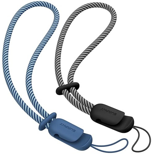 SURPHY 2 Pièces Cordons avec Dragonnes à Main pour Couple, pour Téléphone Portable, clé, USB, Lecteur MP3, MP4 et Plus