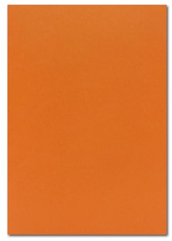FarbenFroh - Lot de 25 feuilles de papier A4 - Feuille plano - Terracotta (Orange) - 225 g/m² - 21 x 29,7 cm - Papier de couleur - Carton photo - Papier de bricolage - Carton de couleur