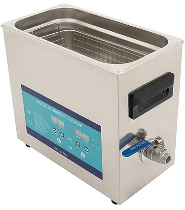 Ultraschallreiniger für Schmuck und Uhren, Edelstahl Reinigungsgerät mit 6,5L Tank, 40kHz Ultraschallfrequenz, 180W Leistung, 2 Reinigungsmodi, für Uhren, Brillen und mehr