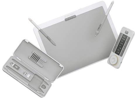 Xencelabs Pen Tablet Medium Bundle SE v2 Professional Drawing Tablet 12 Wireless Graphic Tablet with 2 Pens Battery-free and Quick Keys