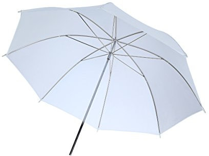 Rollei Profi Durchlichtschirm 83 cm - Durchlichtschirm für direkte und indirekte Ausleuchtung, ideal für den Studio- und Outdoor-Einsatz - Weiß / Transparent